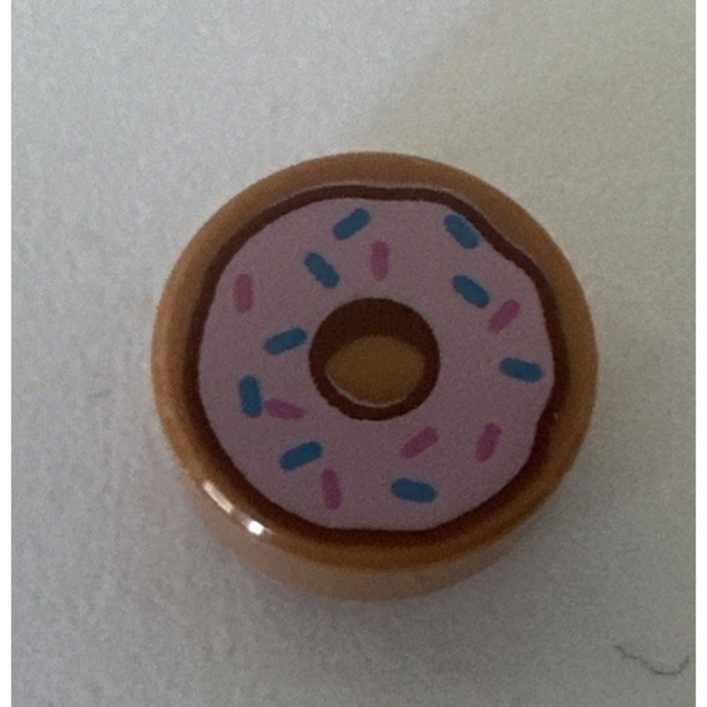 LEGO Minifigure Donut 1x1 Round tile Friends Kitchen Doughnut Bakery Food